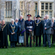 Image of people lined up for trees planted for Queen's Platinum Jubilee